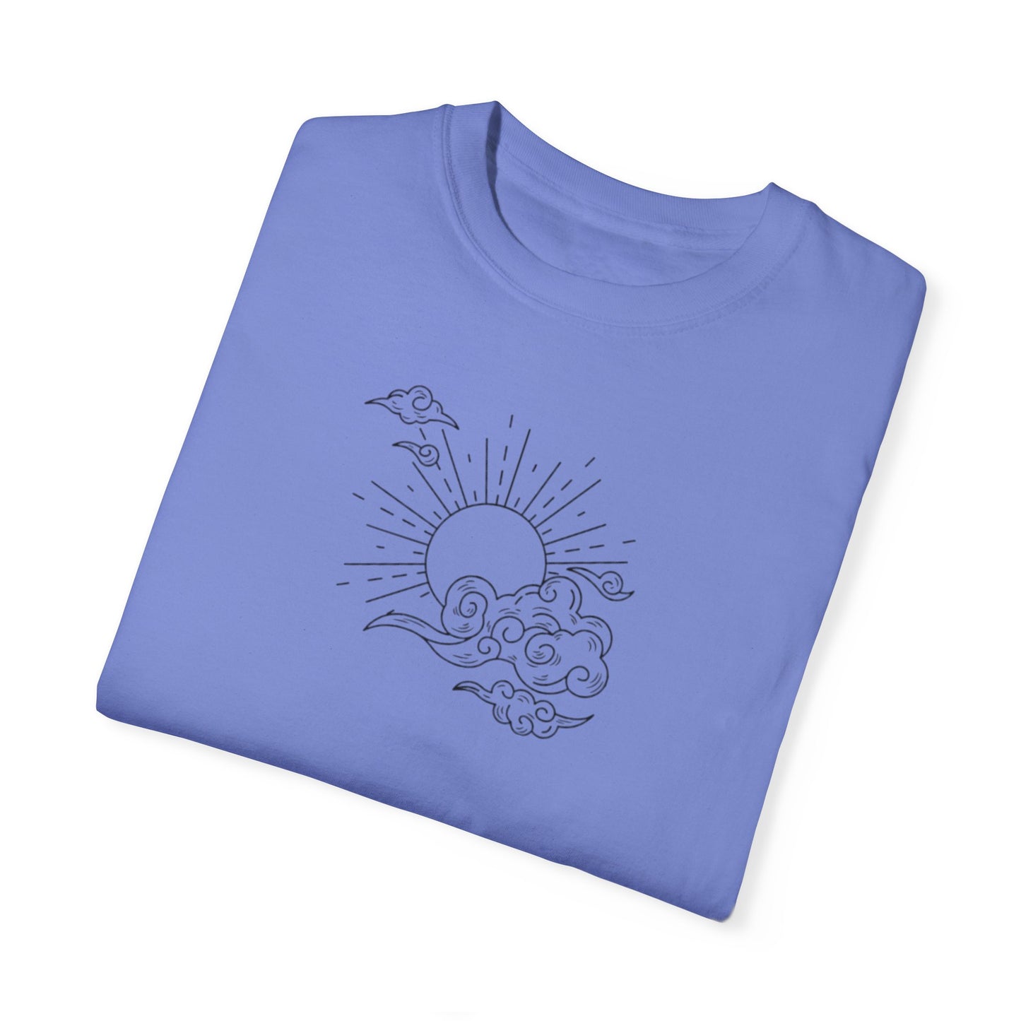 Where The Stars Shine Indigo Blue by Maleeh Molstad unisex garment-dyed t-shirt ~ Optimistic