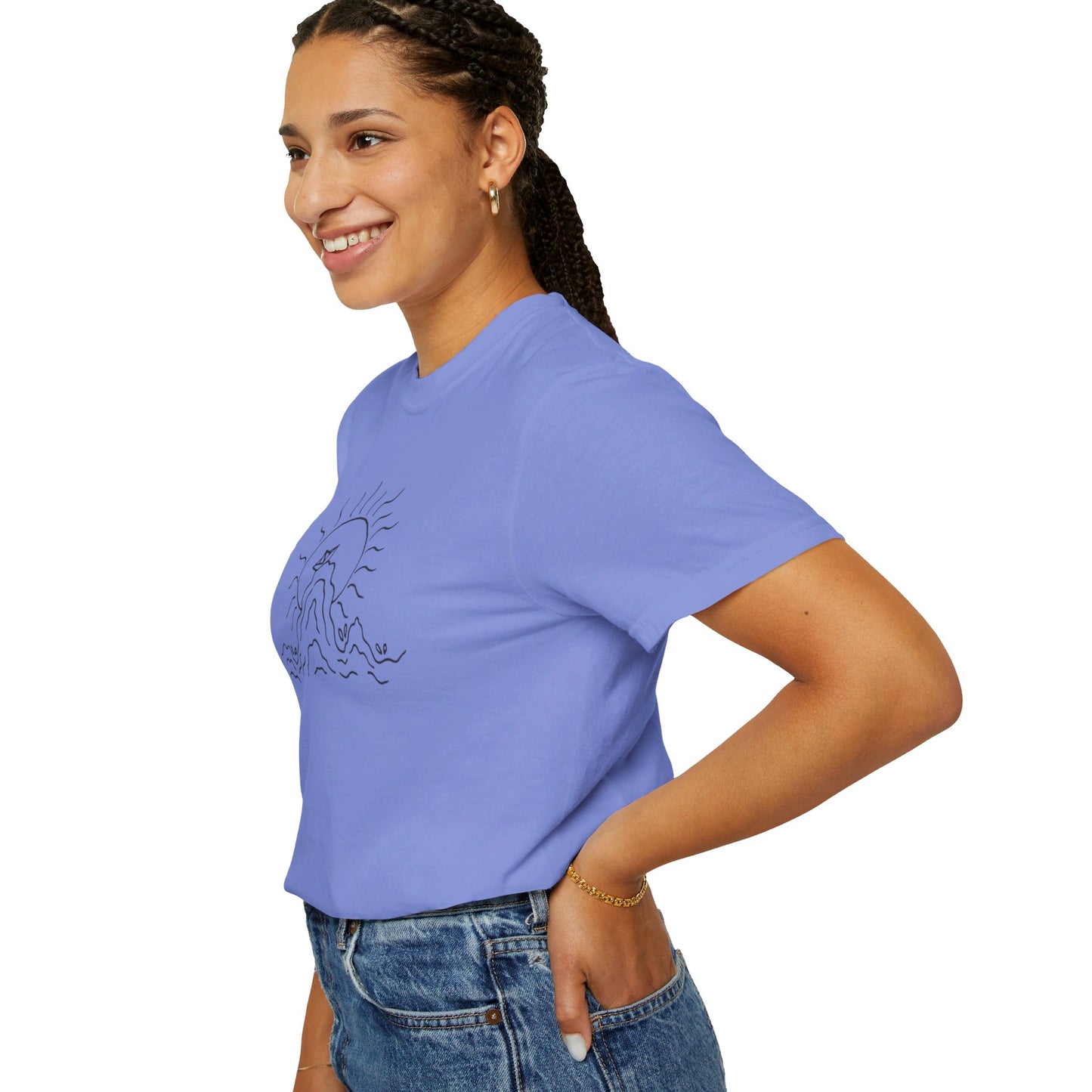 Into the Golden Hour by Maleeh Molstad limited edition unisex garment-dyed t-shirt ~ Peace