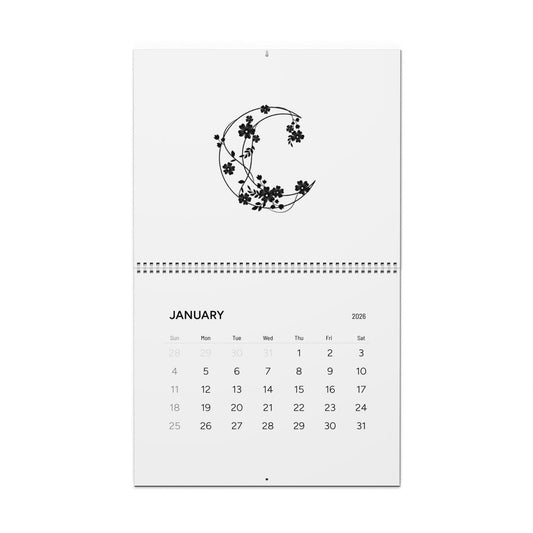 Poets Do It Better by Maleeh Molstad 2026 Wall Calendar ~Minimalist Decor, Floral Art, Eco-Friendly Gift, Home Organization, Monthly Planner