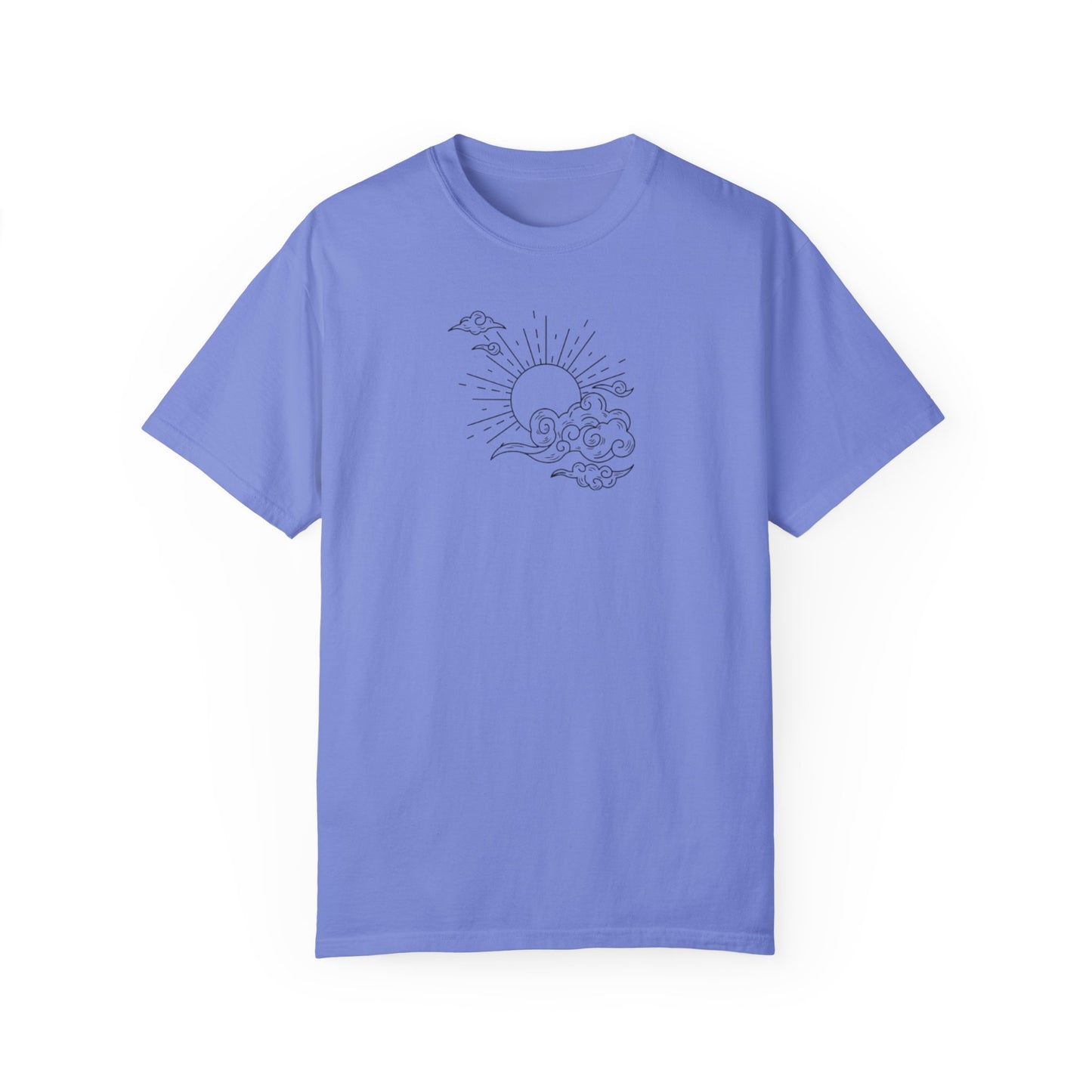 Where The Stars Shine Indigo Blue by Maleeh Molstad unisex garment-dyed t-shirt ~ Optimistic