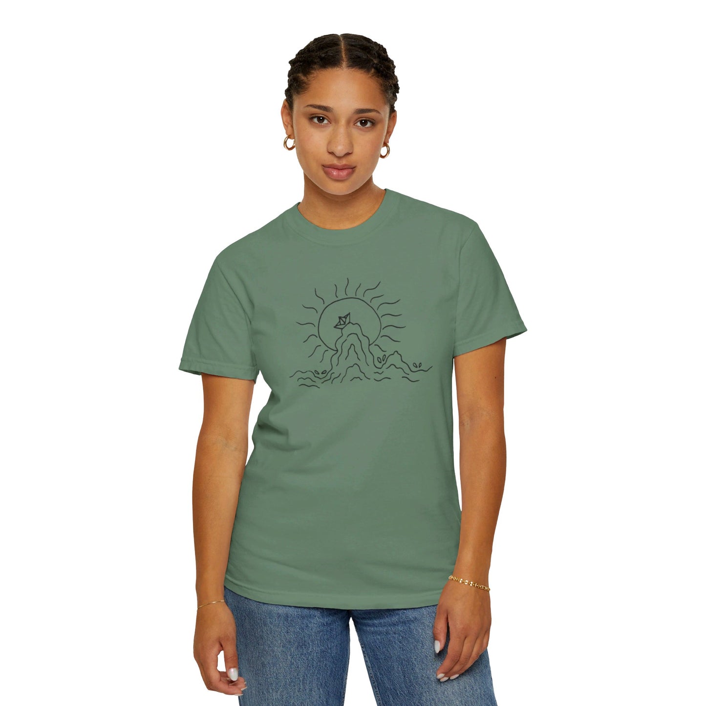 Into the Golden Hour by Maleeh Molstad limited edition unisex garment-dyed t-shirt ~ Peace