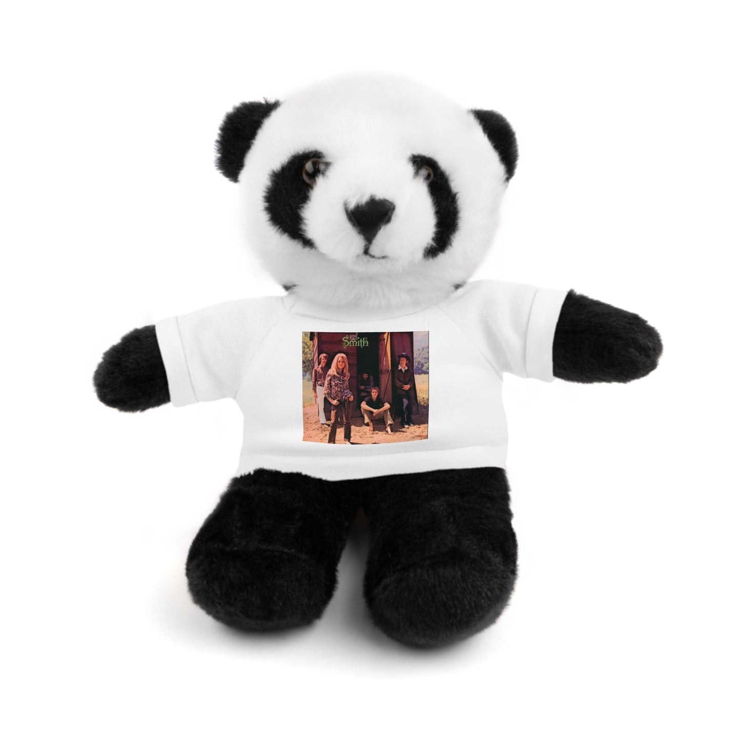 Small plush with A Group Called Smith T-shirt — Cute Keepsake Gift for Kids & Couples