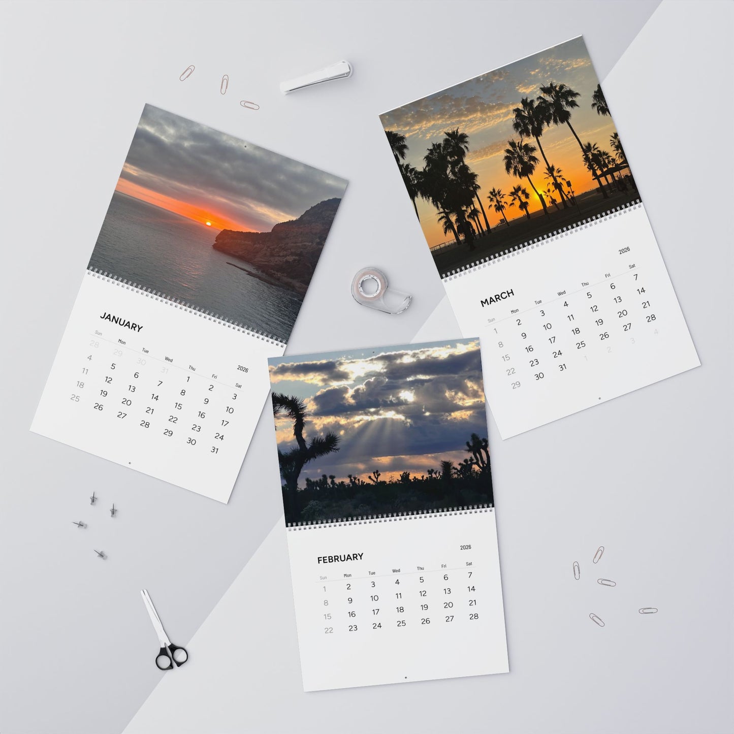 Scenic Wall Calendar (2026) by Maleeh Molstad ~ Nature Photography, Monthly Planner, Gift Idea, Home Decor, Wall Art