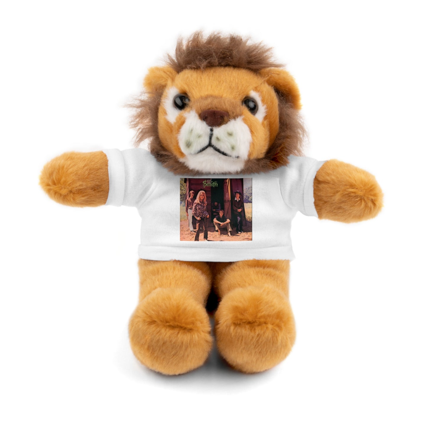 Small plush with A Group Called Smith T-shirt — Cute Keepsake Gift for Kids & Couples