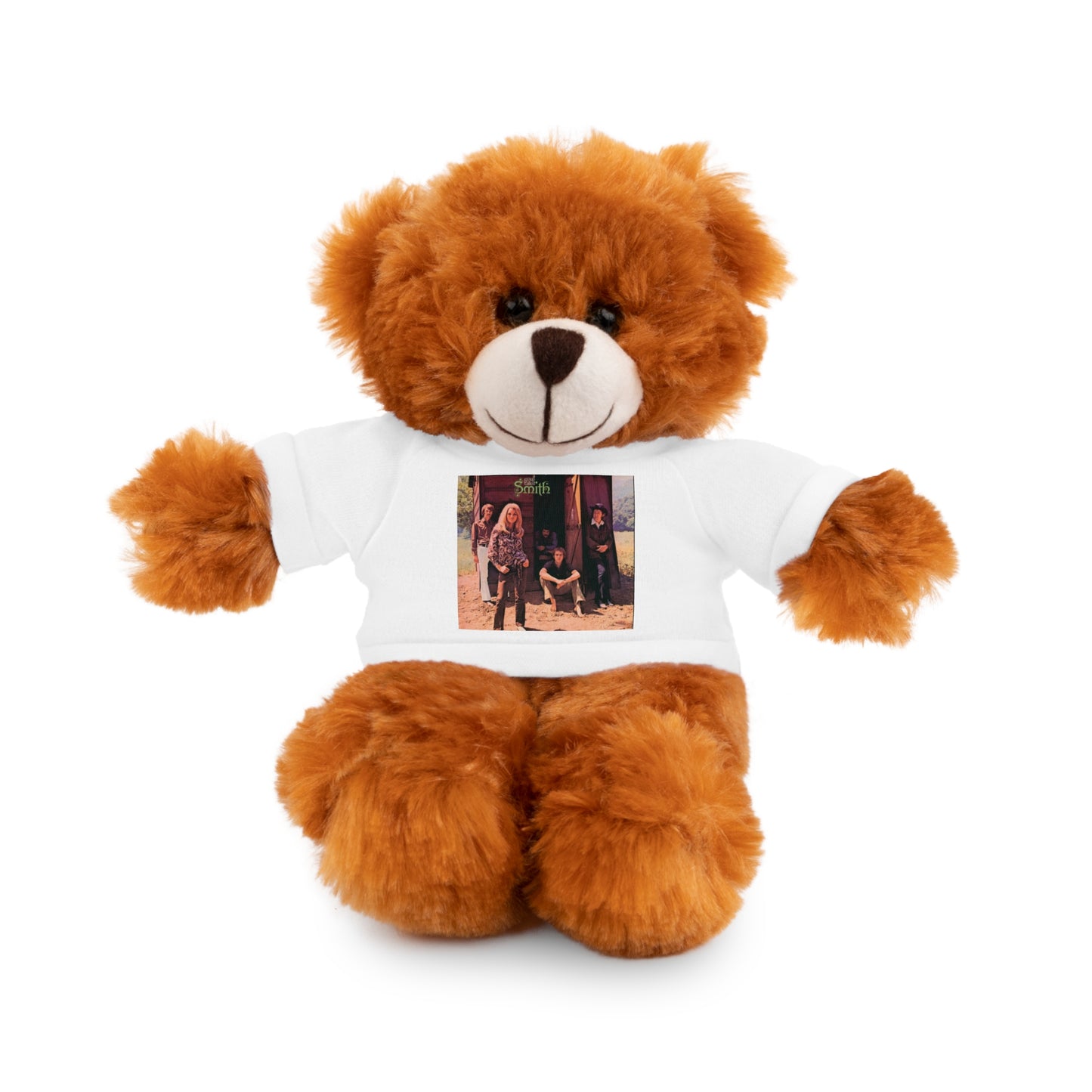Small plush with A Group Called Smith T-shirt — Cute Keepsake Gift for Kids & Couples