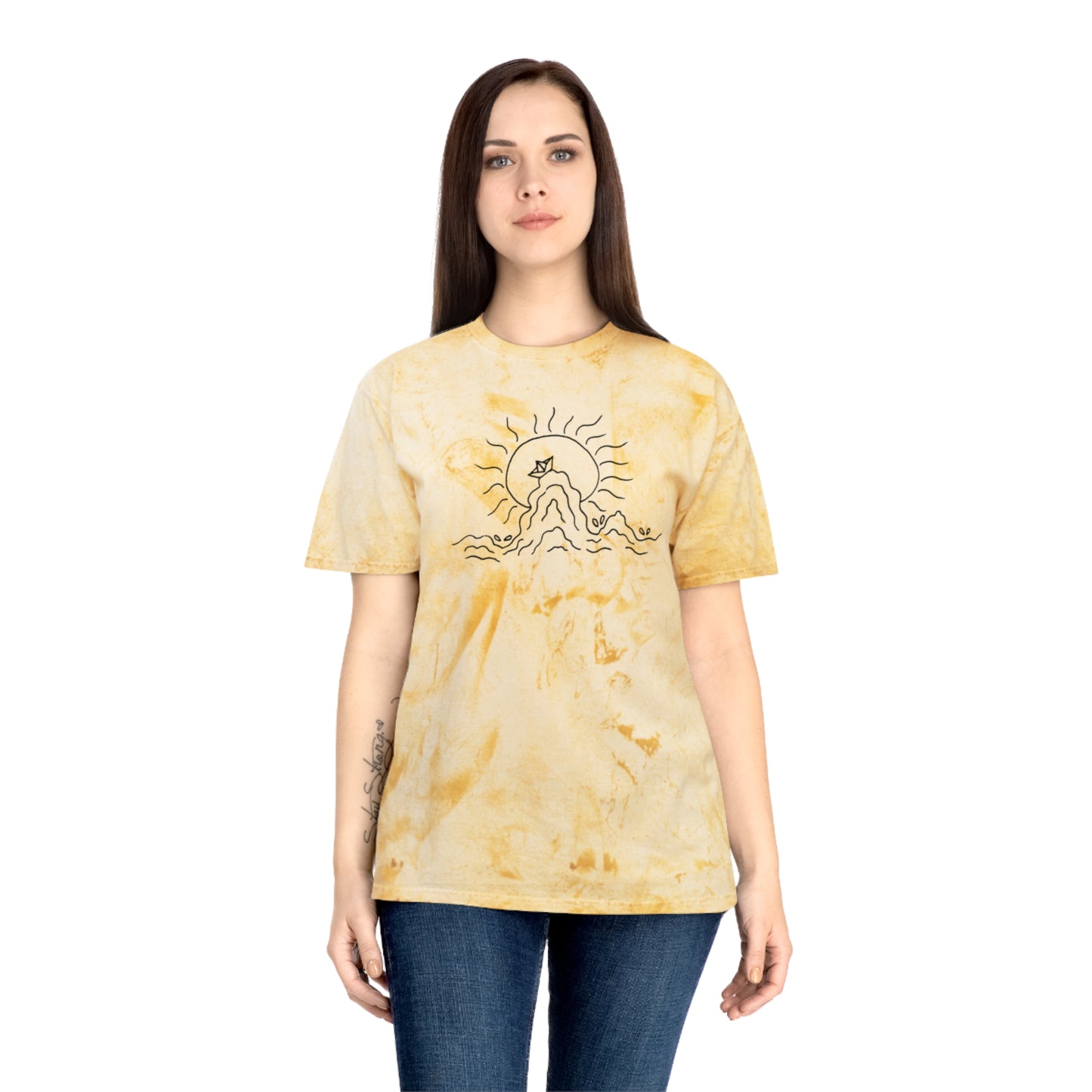 Into the Golden Hour by Maleeh Molstad limited edition unisex color blast t-shirt ~ Peace